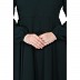 Umbrella cut abaya- Bottle Green